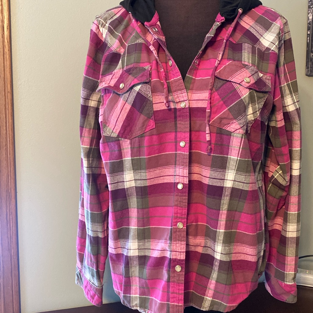Hooded Flannel Shirt